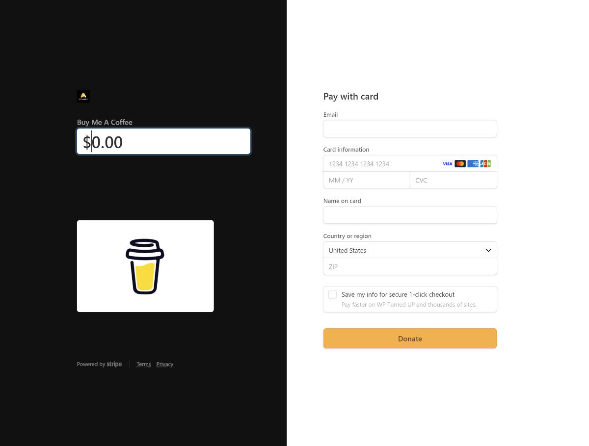 stripe payment link donations
